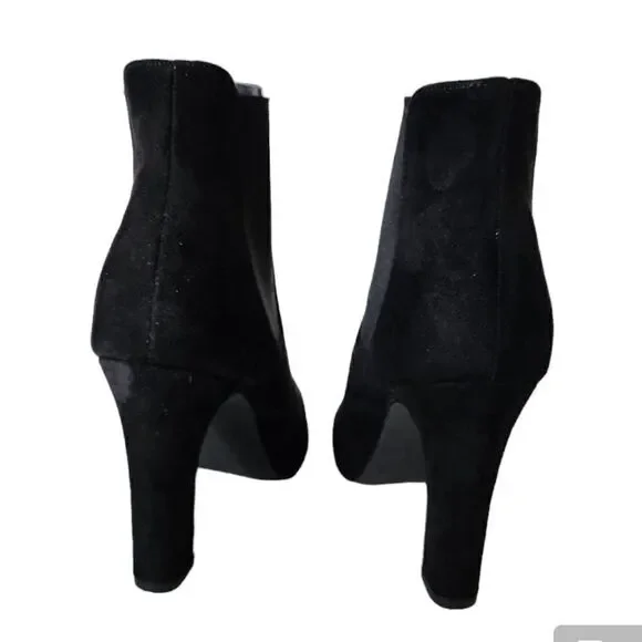 Lulus black suede Rabea heeled booties - Picture 7 of 9